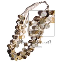 6 rows 8mm green shell with skin