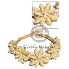 pandan choker with monita shells