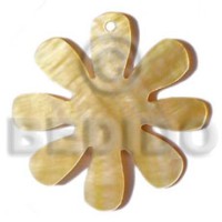 8 petals mother of pearl shell (MOP) flower 45mm