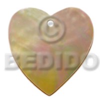 heart mother of pearl shell (MOP) 50mm