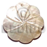 mother of pearl shell (MOP) gumamela scallop 40mm