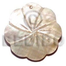 mother of pearl shell (MOP) gumamela scallop 40mm