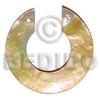 c cut mother of pearl shell (MOP) round 50mm