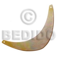mother of pearl shell (MOP) boomerang 105mmx25mm