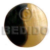 40mm round mother of pearl shell (MOP) with skin