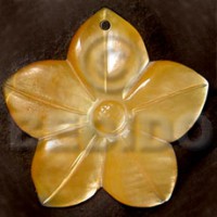 flower mother of pearl shell (MOP) 40mm