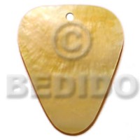 40mm inverted rounded edges triangle mother of pearl shell (MOP)