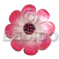 30mm graduated pink hammershell flower with