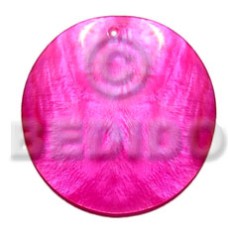 40mm round fuschia hammershell