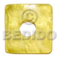 40mmx40mm square yellow hammershel with 15mm center