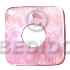 40mmx40mm square pink hammershell with