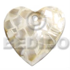 45mm heart natural white kabibe blocking with