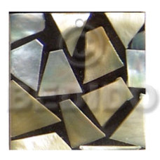 flat square  black resin w20mmx20mm