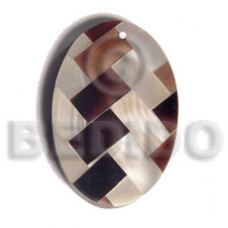 oval 35mmx25mm flat resin with laminated diagonal