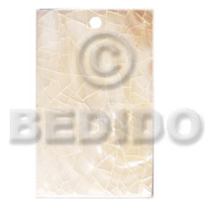 flat 30mmx50mm rectangle green shell cracking