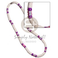 4 5mm white clam with lilac 4 5mm lilac