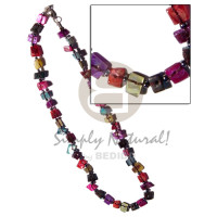 floating rainbow sq. cut hammershell with glass