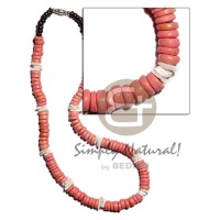 7 8mm peach coco Pokalet with white rose black