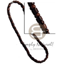 round camagong tiger wood beads with cylinder