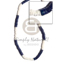 4 5mm white clam with navy blue coco