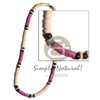 4 5mm coco Pokalet bleach black splashing with white clam