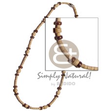 2 3mm coco heishe. natural white with 4 5mm