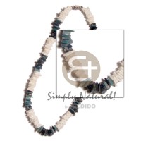 white rose with blue hammershell combination