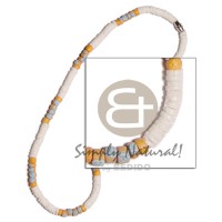 4 5mm white clam with 4 5mm yellow coco