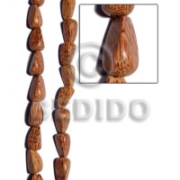 palmwood semi teardrop  3 sided 23mmx15mm