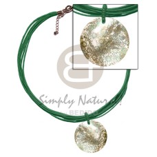 6 layer green wax cord with matching