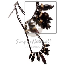 dangling asstd. buri seeds with wood