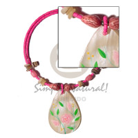 2 3mm pink coco heishe wire choker with