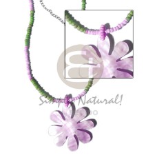 2 3mm green lilac coco pokalet with 40mm