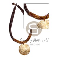 8 layers wax cord with glass beads