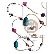 single row yellow gold glass beads with