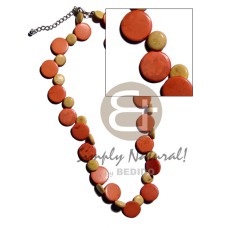 single row orange natural white coco sidedrill