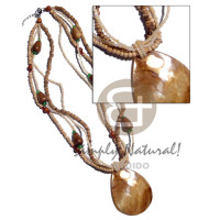 4 rows 2 3mm coco Pokalet, glass beads