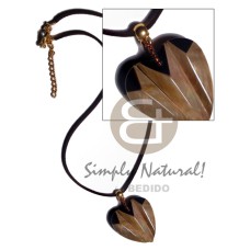 36mmx32mm laminated brownlip blacktab combination accordion heart pend