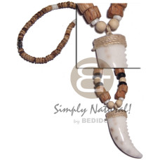 50mmx15mm cowrie shell fang pendant in 4 5mm