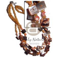 3 rows orange hammershell 12mm chips with