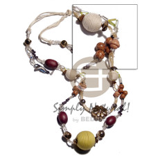 3 layer wax cord and satin ribbon