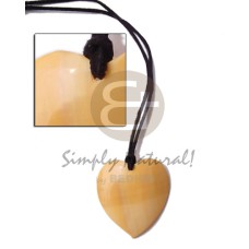 leather thong with h=50mm melo shell heart
