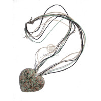 5 rows wax cord with stone chips