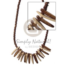 natural brown coco pokalet with natural white