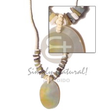 2 3mm coco heishe bleach with blue yellow sq