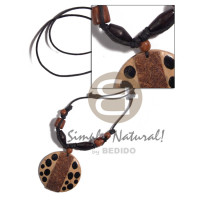 adjustable wax cord with round 45mm coco