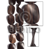 30mmx40mmx6mm camagong tiger ebony hardwood twisted 