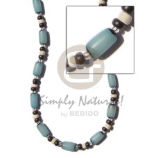 turq blue buri tube with black bleach