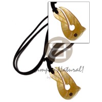 40mm mother of pearl shell (MOP) celtic fish with paua eye