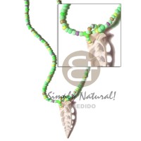 lime green tones 2 3mm coco pokalet with